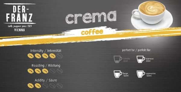 ☕️ 60x Der Franz Nespresso kompatible Kaffee Kapseln Crema ab 13,29€ (statt 18€)