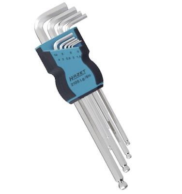 🔩 HAZET Innensechskant-Satz 2105LG/9H mit Kugelkopf für 20,99€ (statt 28€)