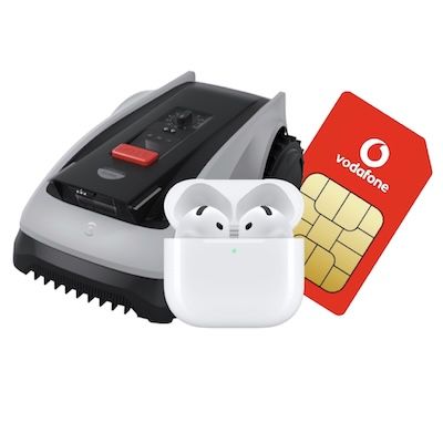 🔥 GigaKombi-Knaller 🌱 Ecovacs RTK Mähroboter inkl. 🍏 Apple AirPods 4 für 1€ + Vodafone Allnet Unlimited 5G für 29,99€ mtl.