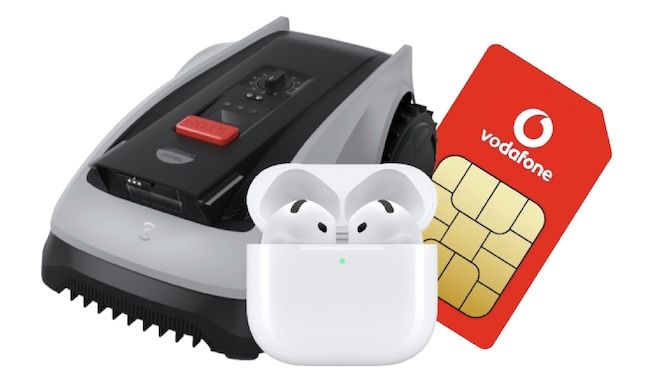 🔥 GigaKombi Knaller 🌱 Ecovacs RTK Mähroboter inkl. 🍏 Apple AirPods 4 für 1€ + Vodafone Allnet Unlimited 5G für 29,99€ mtl.