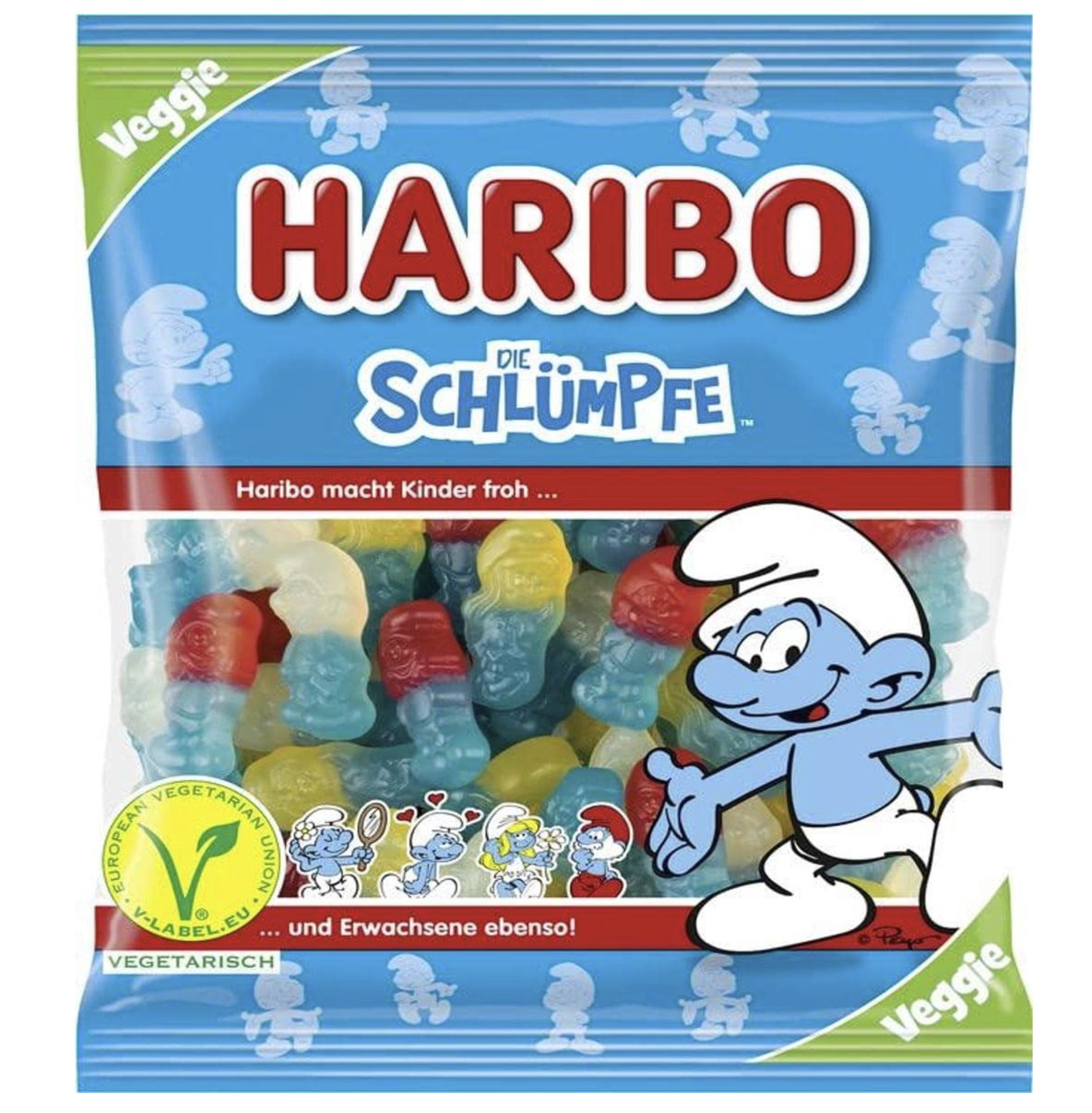 😍 4x Haribo Schlümpfe (veggie), 175 g ab 3,36€ (statt 4,76€)   Prime