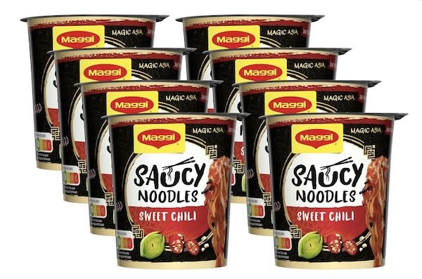 🌶️ 8x Maggi Magic Asia Saucy Noodles Sweet Chili, 75 g für 7,99€ (statt 12)   Joybuy Neukunden