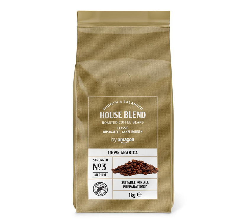 ☕ by Amazon House Blend Kaffeebohnen Mittelgeröstet 1 kg ab 10,23€ (statt 15€)