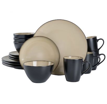 🍽️ Gibson Elite Soho Lounge Steingut Geschirr-Set 16-tlg, rund für 31,50€ (statt 45€)