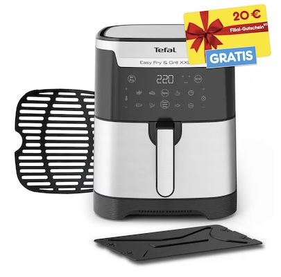 🍟 Tefal EY801D Easy Fry Heißluftfritteuse für 65,94€ (statt 89€) + 20€ Filial-Gutschein