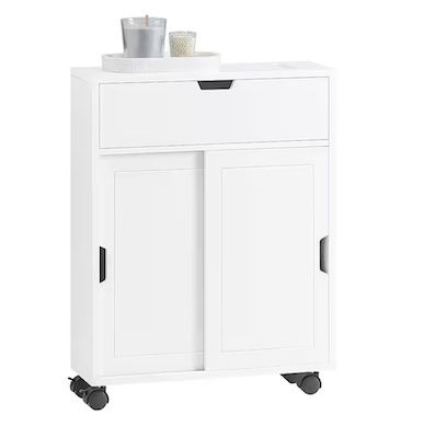 🛀 SoBuy Nischenregal / Badrollwagen mit 2 Schiebetüren für 33,78€ (statt 59€)