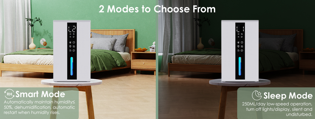 QERILAY elektrischer Luftentfeuchter 1,8L Tank mit Timer, RGB etc. für nur 41,99€ (statt 70€)