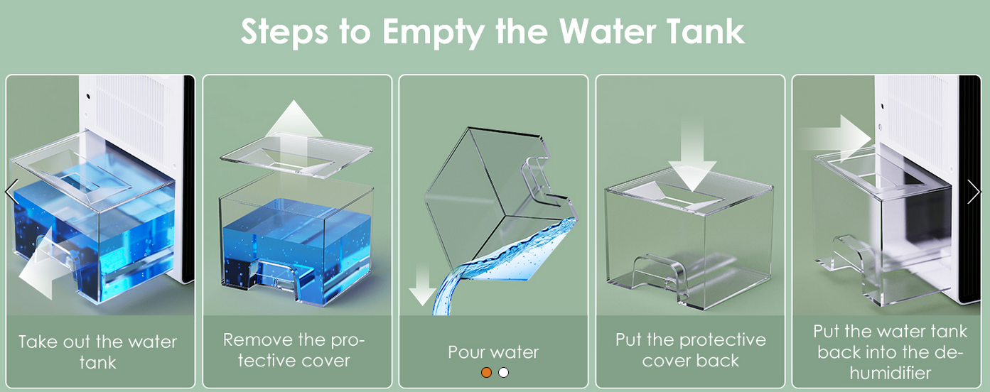 QERILAY elektrischer Luftentfeuchter 1,8L Tank mit Timer, RGB etc. für nur 41,99€ (statt 70€)