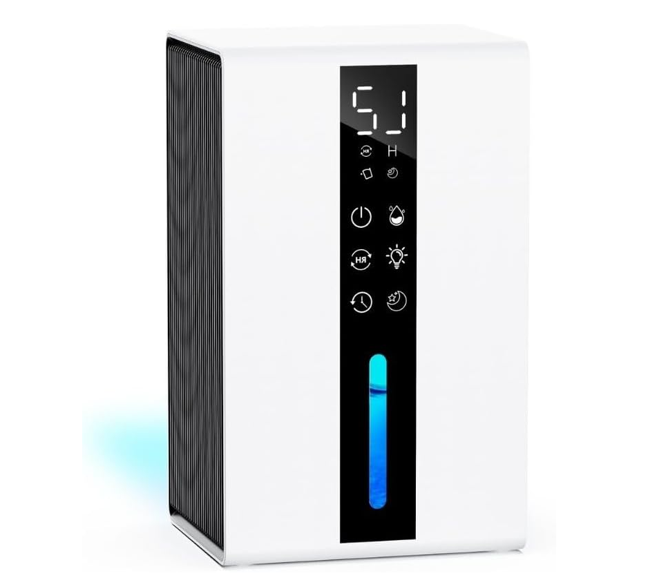 QERILAY elektrischer Luftentfeuchter 1,8L Tank mit Timer, RGB etc. für nur 41,99€ (statt 70€)