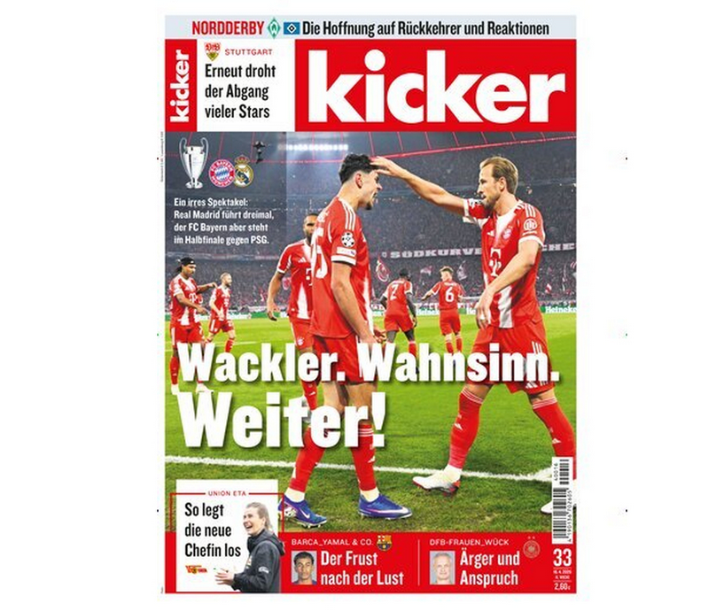 ⚽ Kicker Halbjahresabo 26 Ausgaben 💥 für 59,90€ (statt 147€)   durch Sofort Rabatt