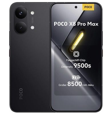 📱 Poco X8 Pro Max mit 256GB für 341,34€ (statt 420€)
