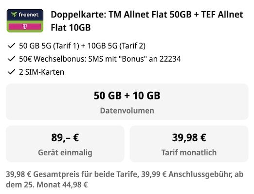 🔥 Samsung Galaxy S26 Ultra 512GB für 89€ + 2x Telekom Allnet 50GB/10GB für 39,98€ mtl. + 170€ Bonus