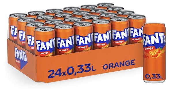 🍊 24x Fanta Orange 330ml Dosen ab 11,79€ (statt 18€)   nur 0,49€/Dose