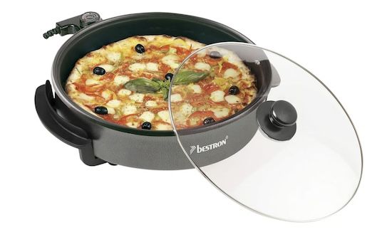 🍳 Bestron elektrische XL Multifunktionspfanne mit Deckel, 32cm für 23,49€ (statt 32€)