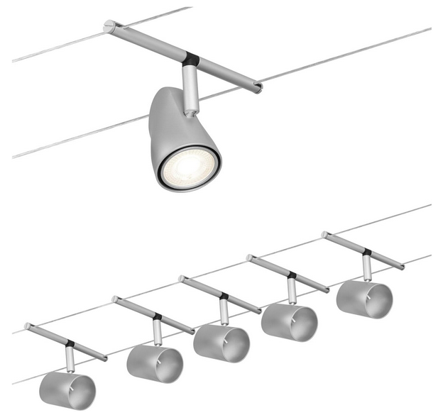 💡 Paulmann Cup Basic Leuchten 5m Seilsystem GU5,3  für 29,99€ (statt 40€)
