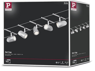 💡 Paulmann Cup Basic Leuchten 5m Seilsystem GU5,3  für 29,99€ (statt 40€)