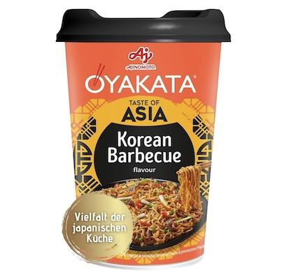 🍜 OYAKATA Korean BBQ Instant-Nudelbecher, 93 g ab 0,94€ (statt 1,79€) – Prime