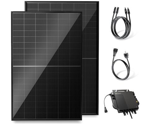 ⚡️ Solakon Balkonkraftwerk inkl. 800 Watt Wechselrichter + 2x 500W Solarmodule für 246,95€ (statt 320€)