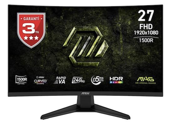 🖥️ MSI MAG 275CF X24 – 27 FHD Curved VA Gaming Monitor, 240 Hz für 140,88€ (statt 210€)
