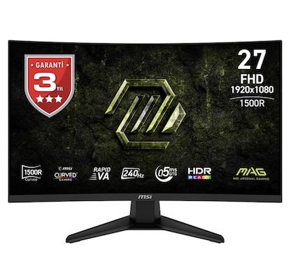 🖥️ MSI MAG 275CF X24 – 27″ FHD Curved VA Gaming-Monitor, 240 Hz für 140,88€ (statt 210€)