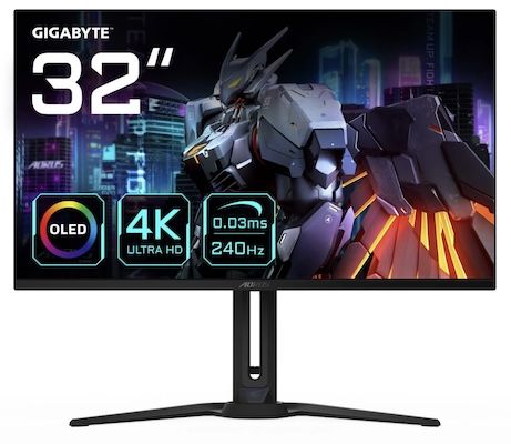 🖥️ GigaByte AORUS FO32U2   32 Zoll OLED Gaming Monitor, 240Hz für 571,89€ (statt 699€)
