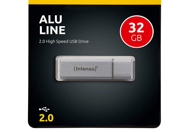 🔓 Intenso Alu Line 32GB USB2 Speicherstick für 4,99€ (statt 10€)