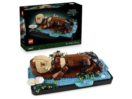 🦦 LEGO Ideas   Schwimmende Otter (21366) für 70€ (statt 82€)
