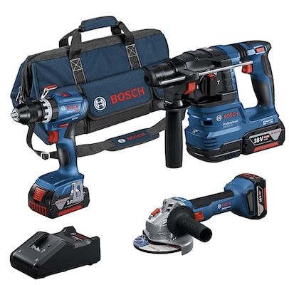 👷 Bosch Professional 18V System Akku-Combo Kit inkl. 3 Akkus für 424,89€ (statt 499€)