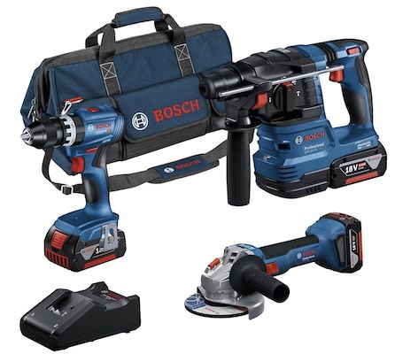 👷 Bosch Professional 18V System Akku Combo Kit inkl. 3 Akkus für 424,89€ (statt 499€)