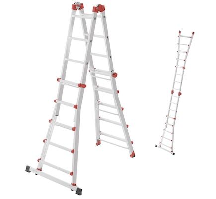 🪜 Hailo M80 Alu Multifunktionsleiter (Teleskop & Gelenk) mit 4 x 5 Sprossen für 198€ (statt 271€)