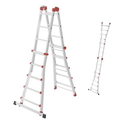 🪜 Hailo M80 Alu-Multifunktionsleiter (Teleskop & Gelenk) mit 4 x 5 Sprossen für 198€ (statt 271€)