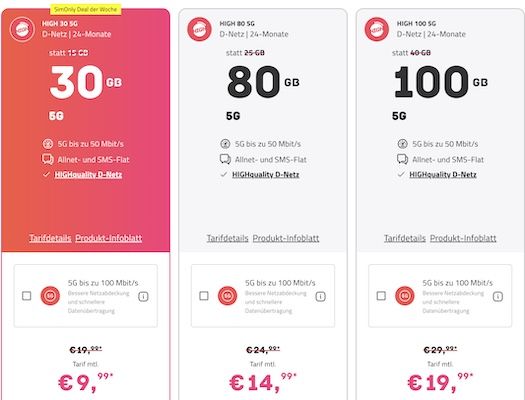 🚨 Telekom Allnet Flat mit 80GB 5G für 14,99€ mtl. + 0€ AG