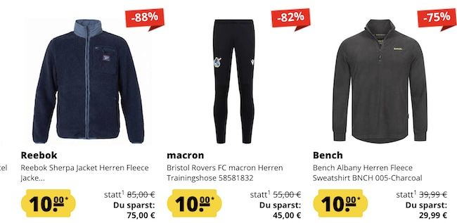 🔥👕 SportSpar Fixpreis Sale   Alle Artikel nur 10€ + 5€ Gutschein ab 60€