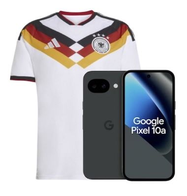 🤯 Google Pixel 10A + Deutschland-Trikot für 1€ + Vodafone 50GB für 19,99€ mtl + 30€ Bonus