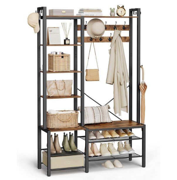 🧥 VASAGLE Garderobenständer mit Schuhbank für 65,99€ (statt 90€)