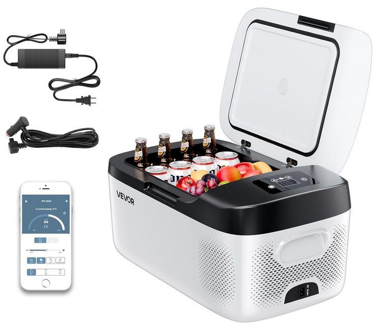 ❄️ VEVOR 12/24V DC Kompressor Kühlbox (15L) mit App Steuerung für 91,50€ (statt 121€)
