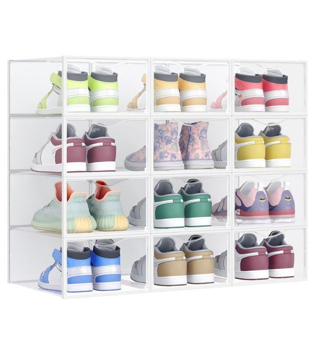 👟 12x SONGMICS Schuhboxen aus Kunststoff mit Tür für 18,24€ (statt 23€)