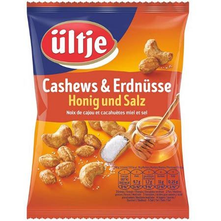 🥜 4 x 200g ültje Cashews & Erdnüsse mit Honig & Salz ab 9,42€ (statt 15€)