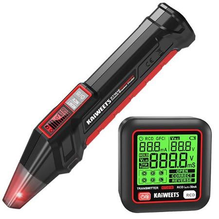 🔌 Kaiweets Sicherungs- & Steckdosentester mit RCD-Test für 45,49€ (statt 70€)