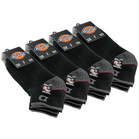 🧦 12 Paar Dickies Work Sneaker Socken, Gr.: 39 – 50! für 25,49€ (statt 30€)