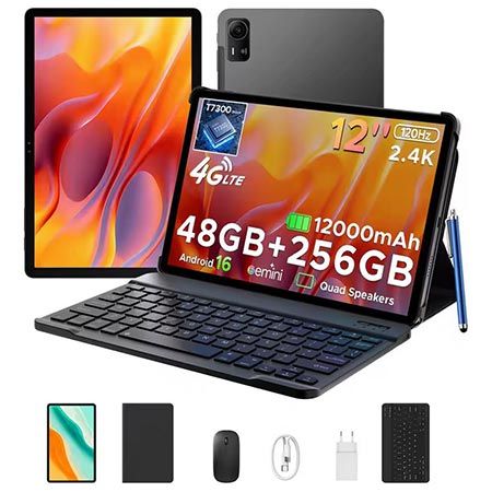 📱 POCKAM P12 Pro Android 16 Tablet mit 12 Display, 12GB+256GB für 164,48€ (statt 509€?)
