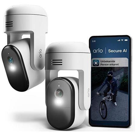 📹 2er Set Arlo Essential 3 HD PTZ Überwachungskamera für 134,99€ (statt 170€)