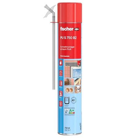 🏚️ fischer PU S 750 Schnell-Montageschaum, 750ml für 8,67€ (statt 12€)