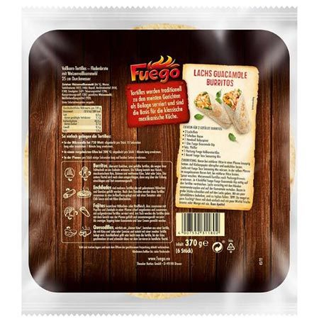 🌯 4 x 6er Pack Fuego Vollkorn Tortilla Wraps ab 7,16€ (statt 12€)