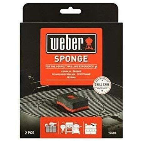 🧽 2er Pack Weber Reinigungsschwamm mit rauer & weiche Seite für 2,85€ (statt 7€)