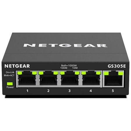 🖥️ Netgear GS305E 5-Port Managed Gigabit Switch für 20,89€ (statt 28€)