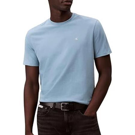 👕 Calvin Klein Classic Monogram T-Shirt in Blue Smoke ab 13€ (statt 26€)