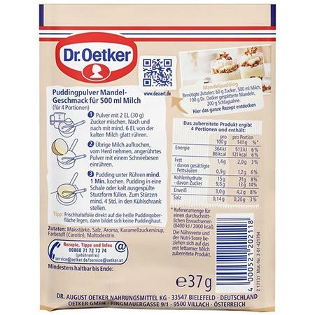 🍮 9er Pack Dr. Oetker Original Pudding Mandel Geschmack ab 6€ (statt 9€)