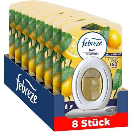 🍋 8er Pack Febreze Zitrusfrische Bad Lufterfrischer ab 23,74€ (statt 32€)