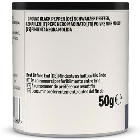 🍲 4x by Amazon Schwarzer Pfeffer, gemahlen, je 50g ab 3,20€